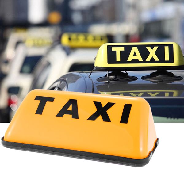 

1pcs universal yellow 12v cob light base car sign lamp taxi sign cab roof er adhesive car lamp