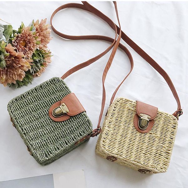 

fashion crossbody bag for women square hand-woven crossbody shoulder hollow bag