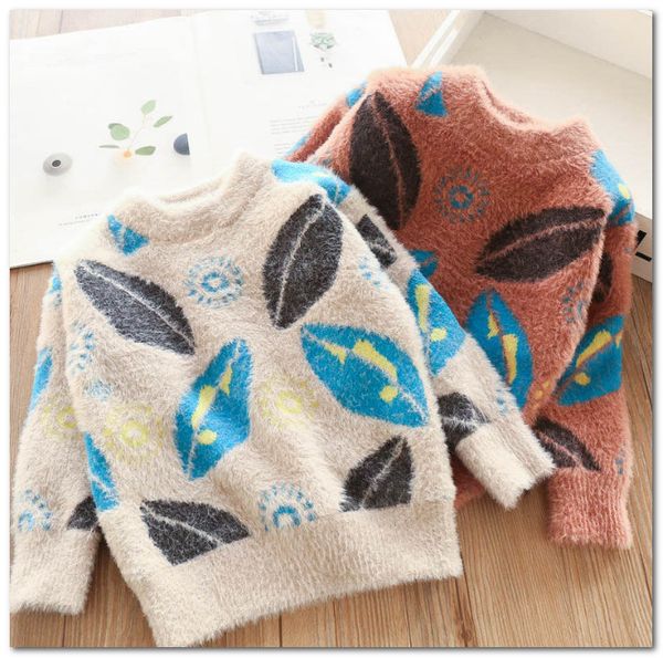 Baby Girls Sweater Kids Leaves Pattern Knitted Pullover Children Plush Princess Tops Fall Winter New Children Long Sleeve Warm Jumper J0873 Free Baby Baby Girls Sweater Kids Leaves Pattern Knitted Pullover Children Plush Princess Tops Fall Winter New Children Long Sleeve Warm Jumper J0873 Free Baby