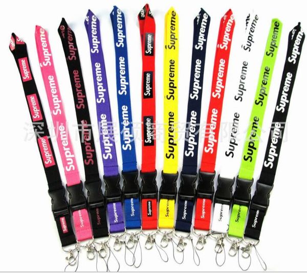 

100pcs sports brand clothing logo neck strap lanyard safety strap for mobile phone usb holder id holder keychain*98156