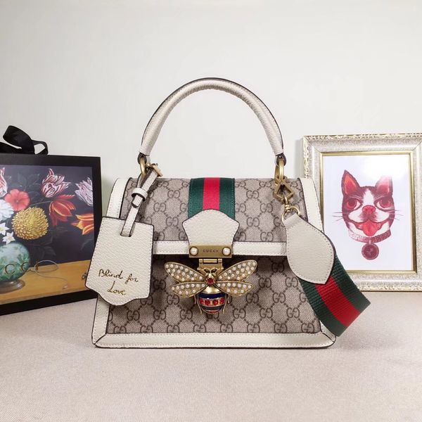 

2024 able men andwomen g bag leather ingle 1 fa hionhoulder bag double houlder bag handbag model 476541 ize 25 5 17 13cm, Silver
