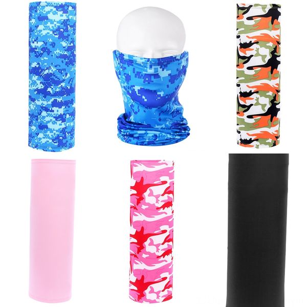 

zfff3 outdoor uv protection sunscreen cycling bicycle scarf bandana scarf headband outdoor triangle riding face mask men's sportswear, Black