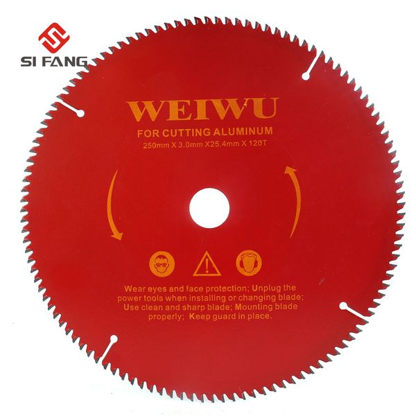 

10inch 250mm carbide circular saw blade for wood aluminium alloy cutting 40t 60t 80t 100t 120t cutter tool aluminium alloy saw blade