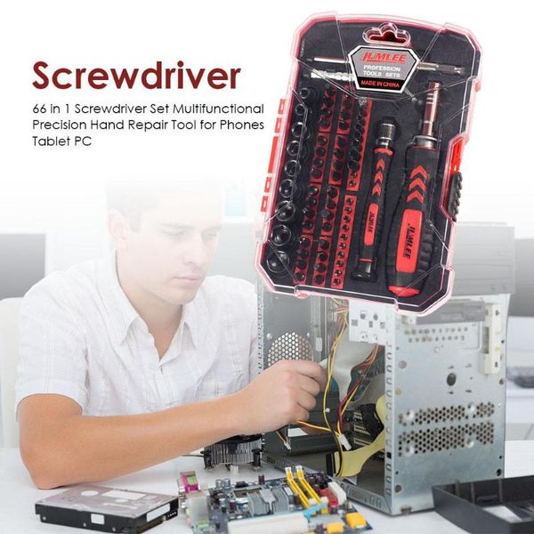 

multifunctional 66 in 1 screwdriver set sleeve precision hand repair tools for phones tablet pc magnetic manual tool set