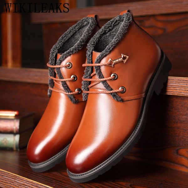 

2019 winter shoes men snow boots men ankle boots timber land shoes mens dress botas hombre bota masculina, Black