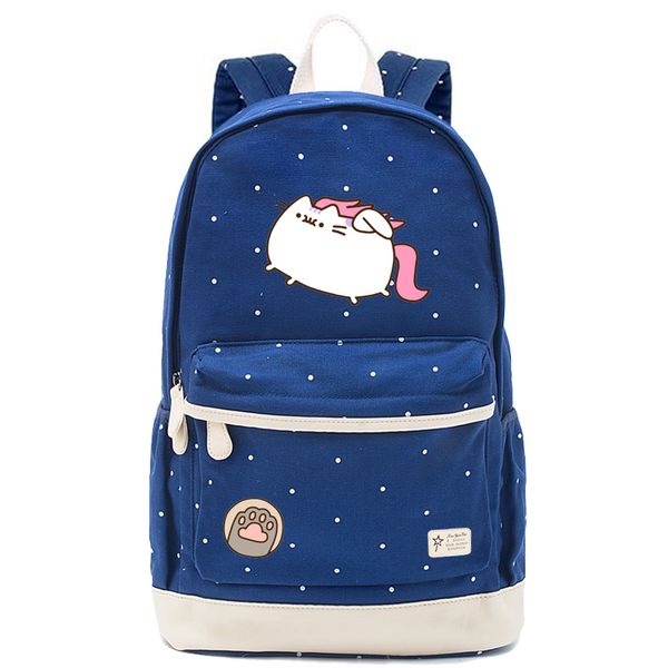 

fat cat cute unicorn backpack schoolbag casual backpack teenagers girl student school bags travel bag