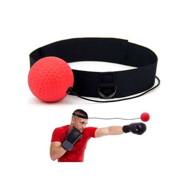 

boxing reflex speed punch ball training hand eye coordination training set stress boxing gym exercise equipment with head band