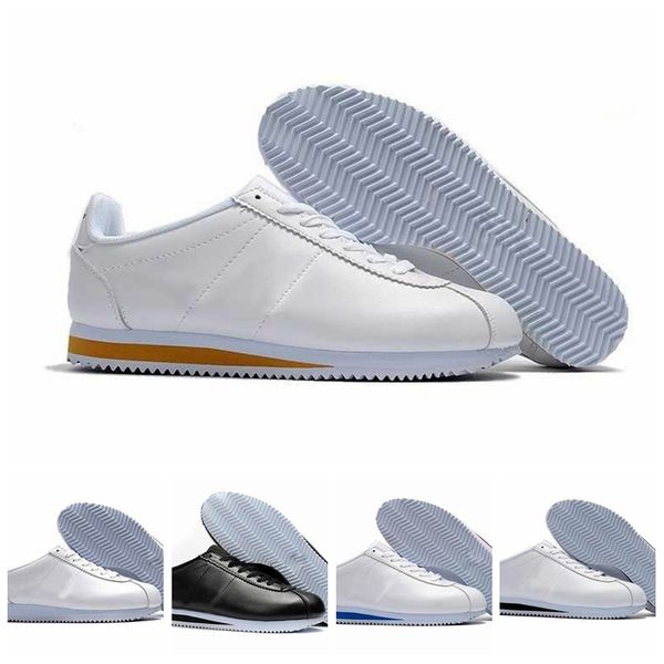

2020 fashion cortez basic leather low-cost fashion men's and women's black white red gold skateboard casual shoes size 36-44
