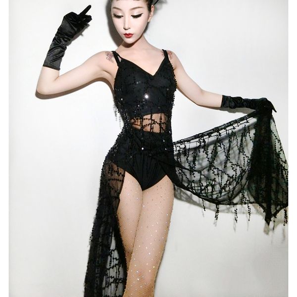 

2018. черный джаз танцевальные костюмы для lady red bar женщины dj танцоры этап хип-хоп одежда sexy show оригинальное singer платье i292, Black;red