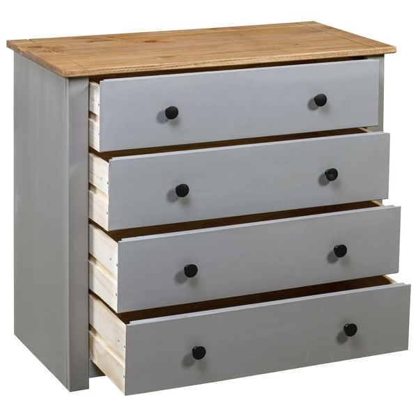 

боковой кабинет серый 80 * 40 * 73 cm panama pine мебель для гостиной