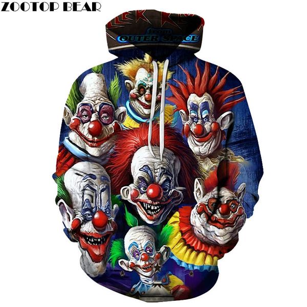 

happy family 3d men hoody spring sweatshirts clown anime movie male sleeves casual warm tracksuits drop ship, Black