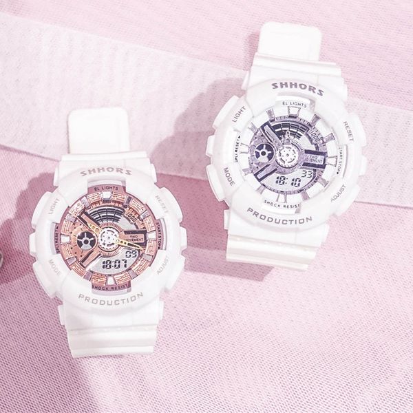 

silicone rubber strap retro vintage digital watch quartz wristwatch male watches reloj digital hombre erkek kol saati sale, Slivery;brown