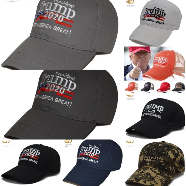 

lhizw new arrival embroidery trump baseball hat starflag camouflage cap keep america great 2020 hat 3d donald letter adjustable snapback dhl, Blue;gray