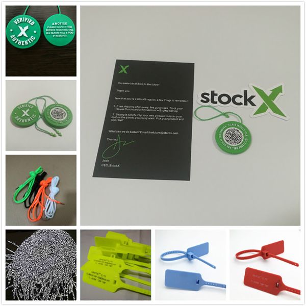 

Shoe Parts Zip Tie Stock X Plastic Red White Blue QR OG Tag QR+Sticker+Card Accessories Off Shoes Verified Authentic Reflective Shoelace