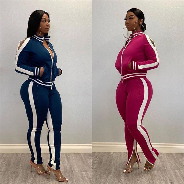 

for women 2pcs pants clothing sets female vestidoes designer suits sports sets new designer tracksuits, White