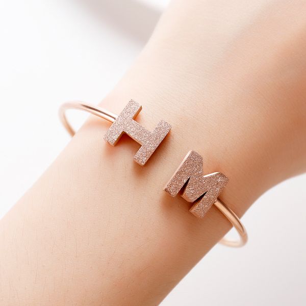 

hannah martin new fashion stylish cuff opening bracelet for women's jewelry pulseira feminina pulseras jewelry bijoux retro, Black