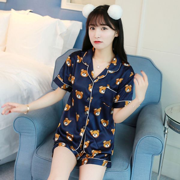

women sleepwear nightgown satin silk pajamas nightwear soft loose nightdress cute summer pijamas lungewear lingerie, Black;red