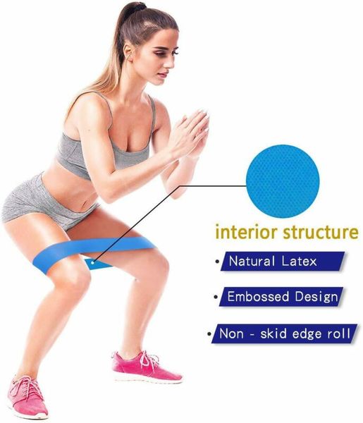 

4pcs/pack fitness workout yoga belt rubber gym body building resistance training stretch band