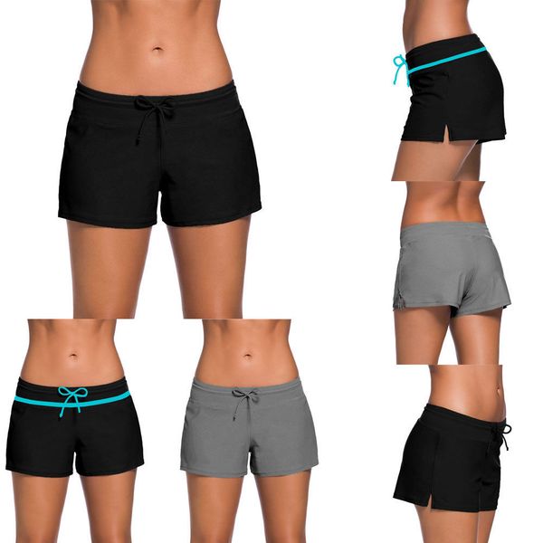 

2019 women's surf boardshorts swim board shorts sports beach pants plus size