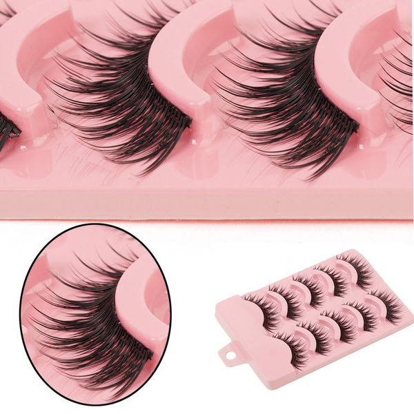 

5 pairs/set natural sparse cross thick eye lashes extension makeup long false eyelashes makeup tools eye comestic