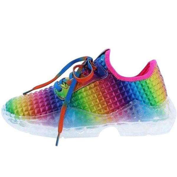 

fashion running shoes women's plus size sneakers wild lace up color travel casual shoes ladies outdoor walking jogging shoeses, Black