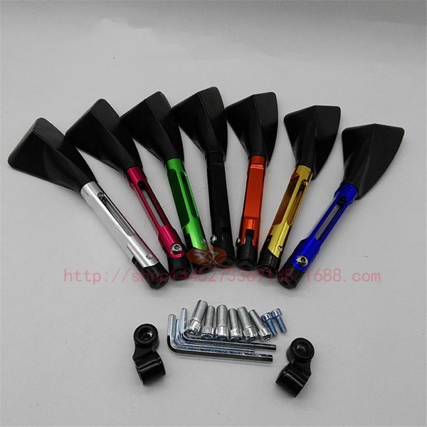 

7 colors available motorcycle mirror cnc motorbike rearview mirrors scooter reflective mirror universal accessories 8mm 10mm