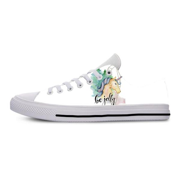 

2020 3d printed lovely unicorn women summer autumn winter comfortable shoes lightweight sneakers, Black