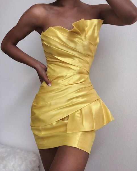 

2019 neon yellow party dresses women off shoulder backless satin mini dress female bodycon ruched pleated club vestidos, Blue;gray