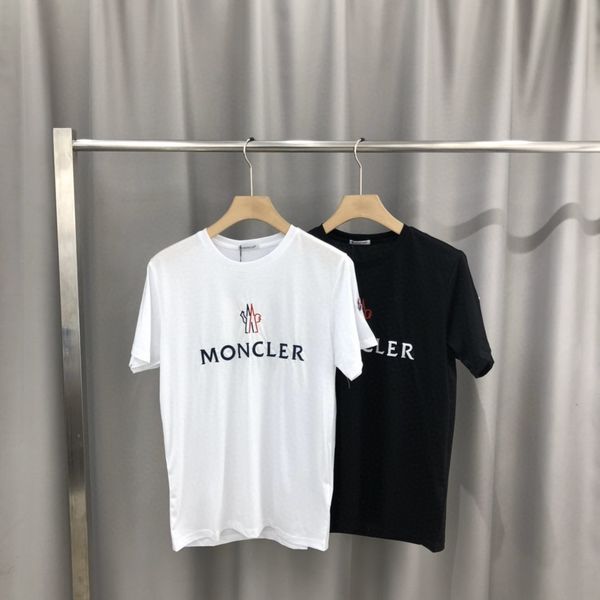 

2020ss spring and summer new high grade cotton printing short sleeve round neck panel t-shirt size: -l-xl-xxl-xxxl color: black white v31, White;black