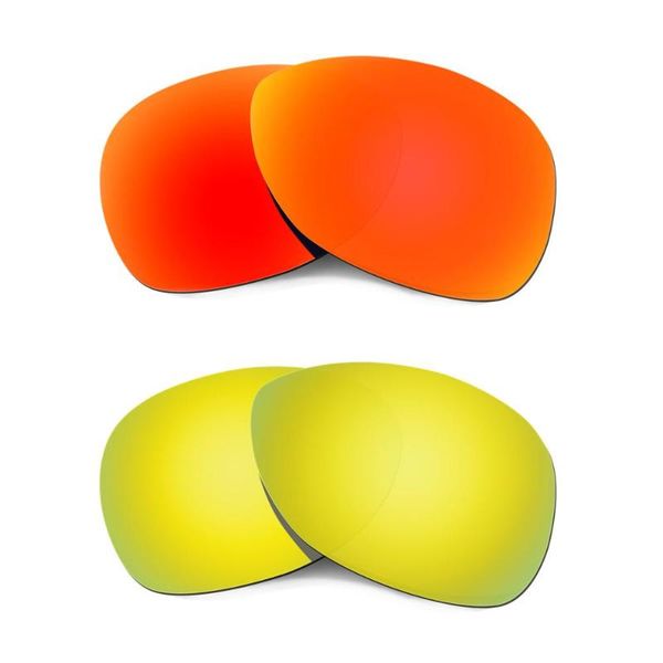 

hkuco crosshair (2012) sunglasses red&gold replacement polarized lens set