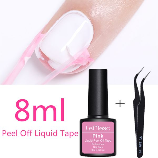 

lemooc 8ml antiing peel off liquid tape cream nail latex cuticle guard protection finger skin manicure nail art care
