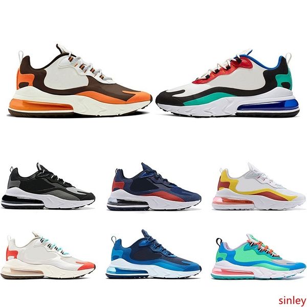 

2019 react men sneakers designer women running shoes chassures bauhaus optical white black sports zapatos size 36-47