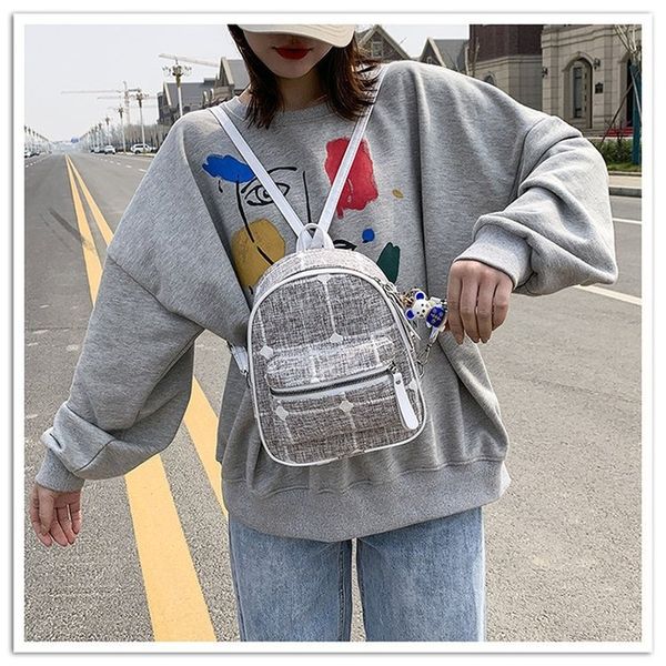 

2020 new women's fashion simple ladies shoulder bag wild korean ladies backpack