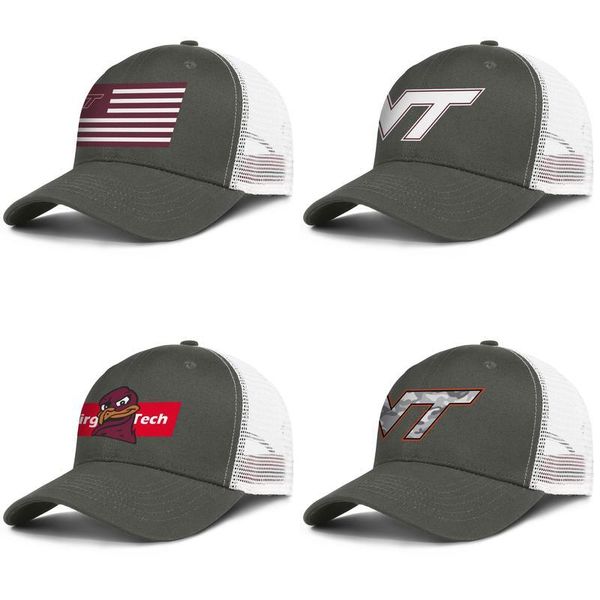 

virginia tech hokies gray camouflage football army-green for men and women trucker cap ball cool custom customize mesh hats red white, Blue;gray