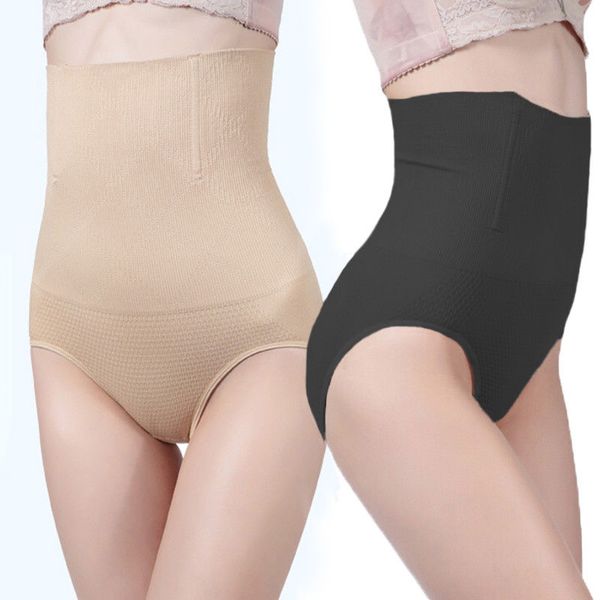 

женщины shapewear высокая талия seamfree для похудения управления трусы живота управления бум лифт трусики, Black;white