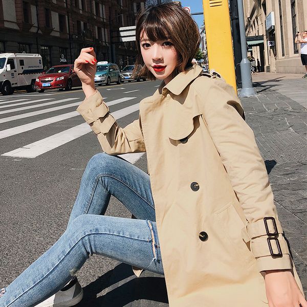 

ewq] 2019 autumn new korean fashion clothing long-sleeved fashion casual women coat loose modern lady jacket qk034, Black;brown