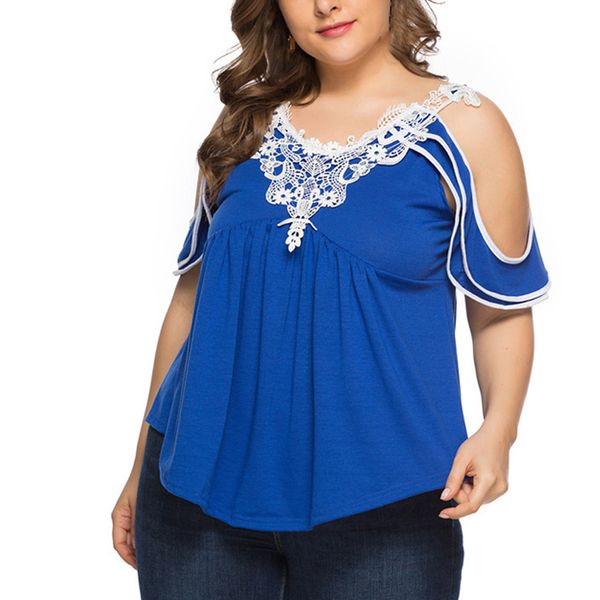 

women ladies party summer baggy fashion loose v-neck solid blouse, White