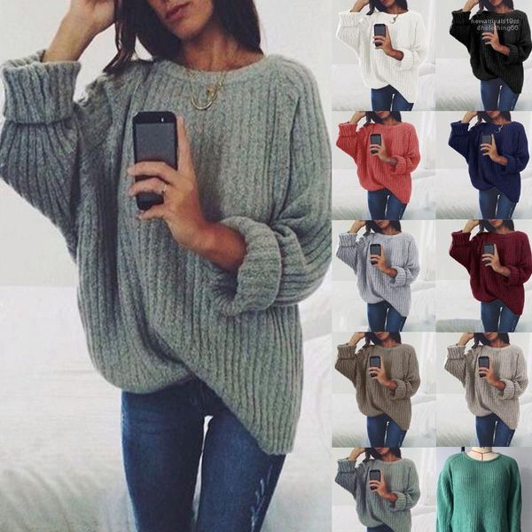 

sweaters fashion casual solid color long sleeve crew neck loose sweaters casual women swesater autumn women, White;black