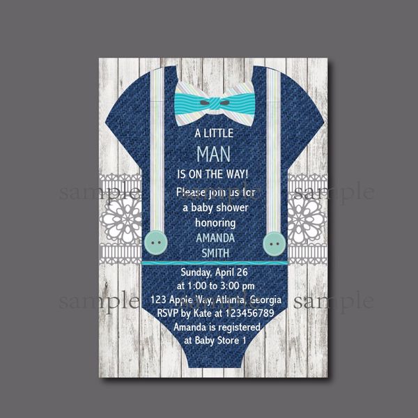 

14 pcs/lot little man baby shower invitation birthday party invites custom kids birthday party decoration supply ing