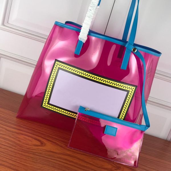 

43x20x35cm luxury fashion bags 2021 purses handbags totes transparent bag jelly designer bag ladies brand women new drop shipping bjdoh