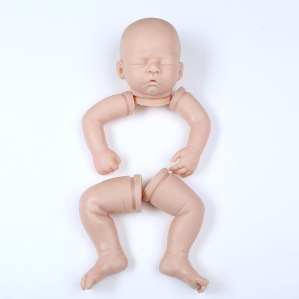 

dk-1714 silicone reborn baby doll kits soft body lilfelike vinyl dolls diy accosseries for 20inch wholesale blank unfinished