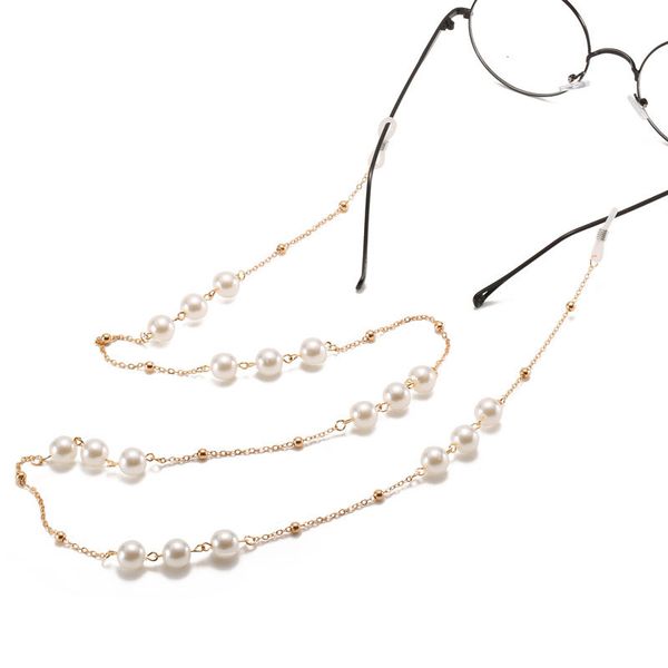 

прохладный моды очки цепи бусы очки шнура солнцезащитные очки цепи бисера очки талреп 2020 лето, Silver