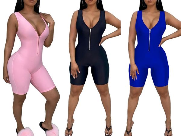 

women summer clothes sleeveless jumpsuits wide-leg pants casual solid color rompers nightclub streetwear plus size womens clothing #9945, Black;white