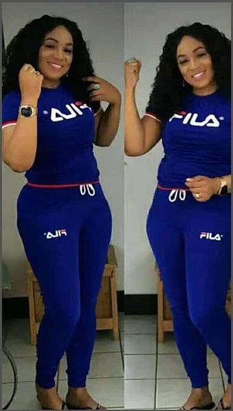 

t001 blue women short sleeve tracksuit 2019 summer t shirt + pants leggings designer outfits 2 piece sports suit joggers sets, White