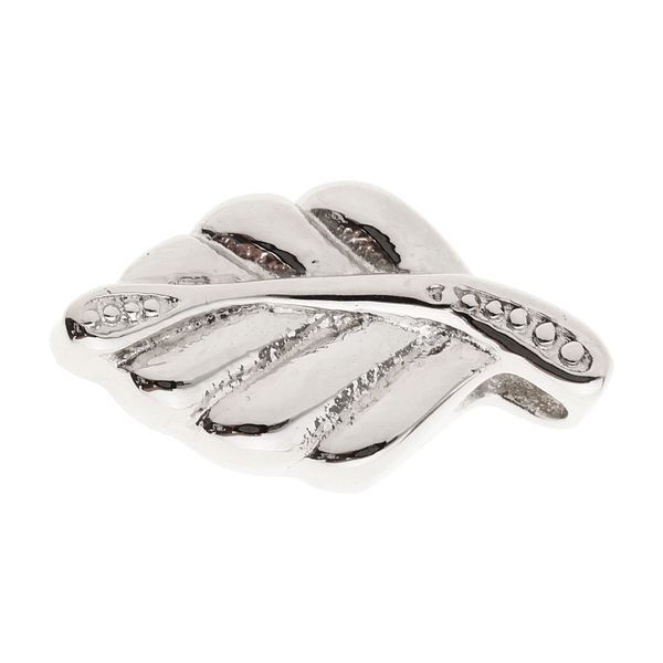 

leaf shape urn pendant beads fashion jewelry making accessories pendant, Silver