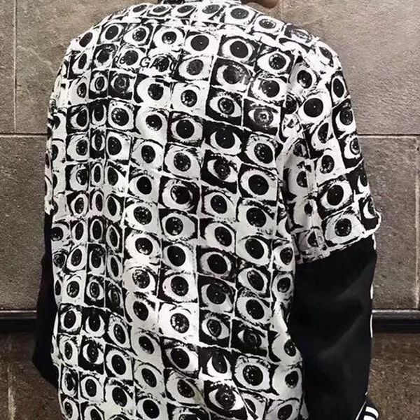 

supreme 19ss коробка логотип x des eye печать рубашка с короткими рукавами лето ретро дышащая рубашка мужская и женская мода hfsscs001, White;black