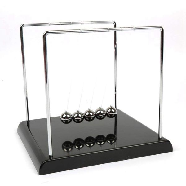 

new-physics mechanics science toys - balance balls desk toy home decoration, home office desk decoration (metal base newton's