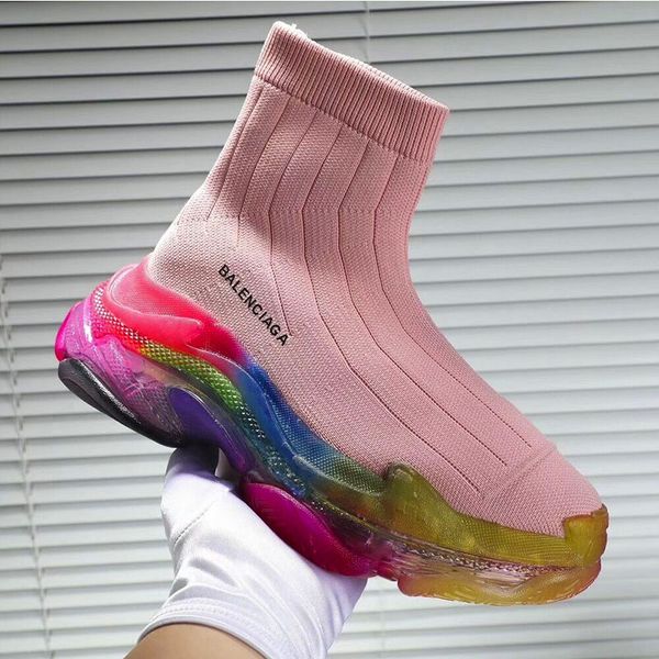 

socks shoes female 2019 autumn new korean version of the europe and america net red plus velvet classic thick-knit elastic boot socks women, Black