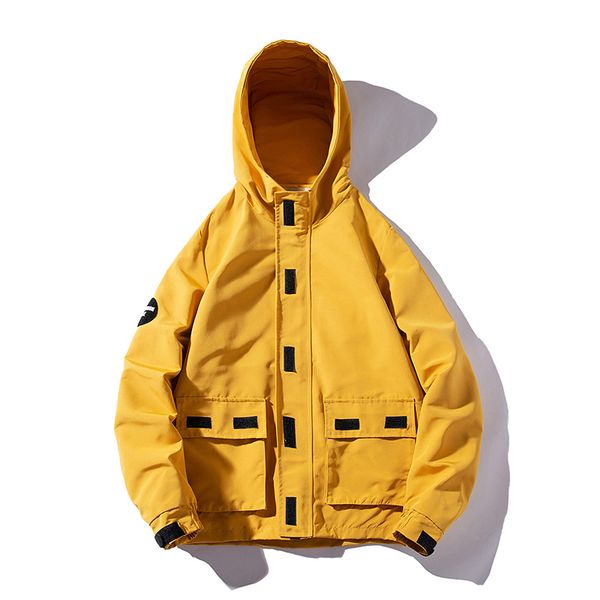 

les koman autumn new men jacket casul safari style streetwear hooded sports coats windbreaker outwear regular m-5xl, Black;brown