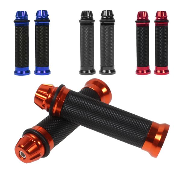 

motorcycle aluminum rubber porous carved motorcycle handle bar grips 7/8" 22mm for dirt bike pit bike motor accessori